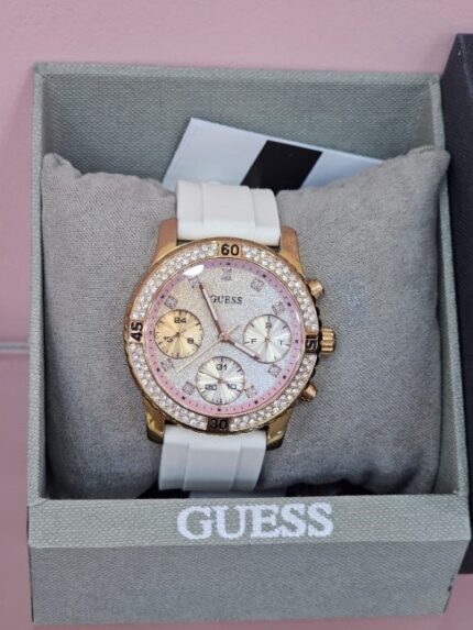 Guess white rose gold watch original
